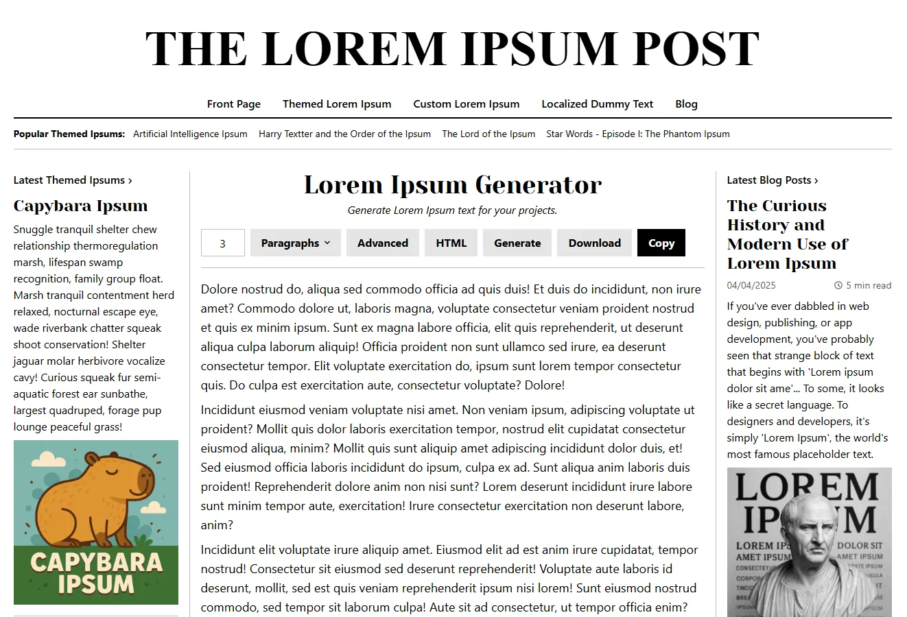 Introducing The Lorem Ipsum Post: Smarter Filler Text for Modern Creators